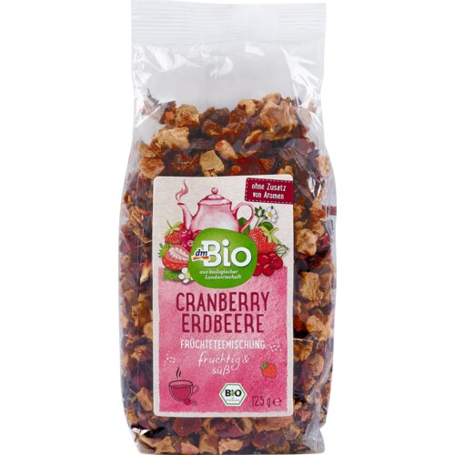 dmBio Voćni čaj, brusnica-jagoda 125 g Cene