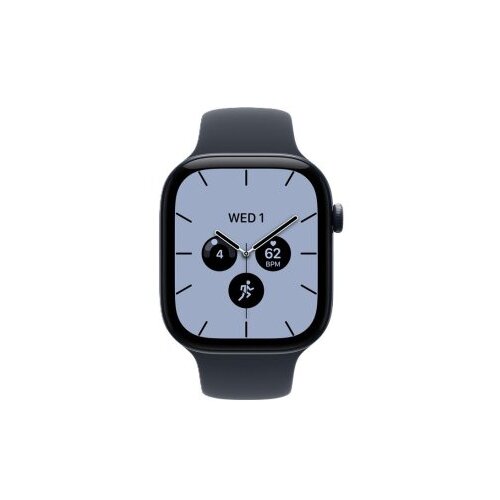Apple watch series 12 gps + cellular 46mm night blue ceramic case with navy blue sport band - m/l (MJH44WF/A) Cene