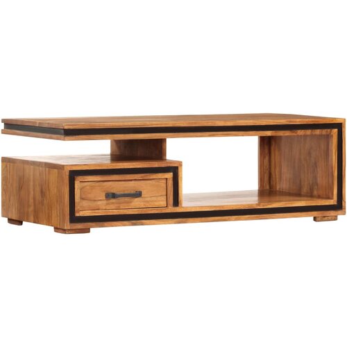 Furnova Klubska mizica 100x45x33 cm trden akacijev les, (21913074) Slike