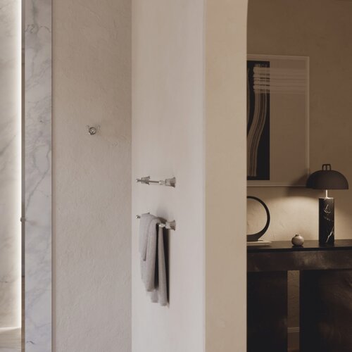  omnires AL53216CR - zidni držač za pe&amp;scaron;kire art line 65 cm, sjajni hrom Slike