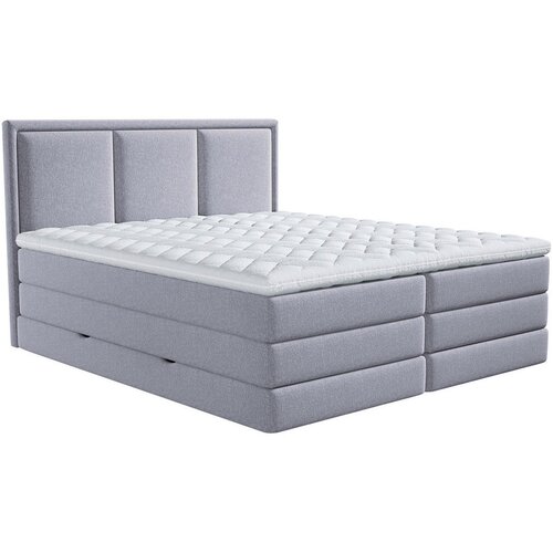 MID.YOU POSTELJA BOXSPRING 180 cm x 220 cm , tekstil siva Cene