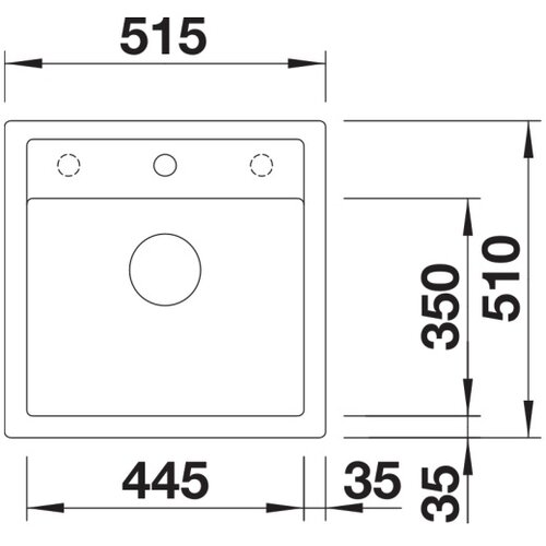 Blanco sudopera dalago 5 515x510/190 mm vulkan siva Slike