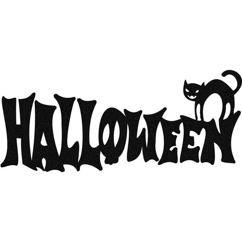 Wallity halloween 2 black decorative metal wall accessory Slike