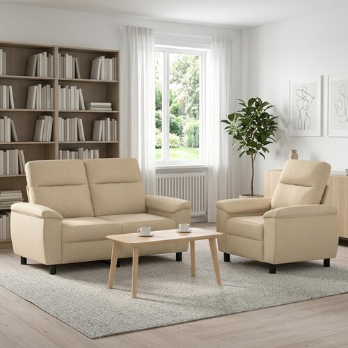  Set sofe 2 pcs Krem Tkanina Cene