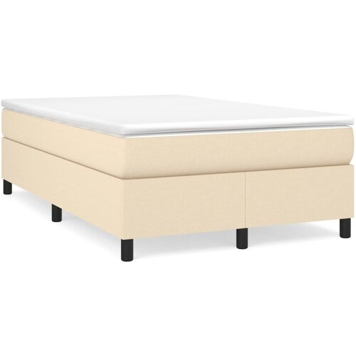 Maison Chic Box spring postelja - Vzmetna postelja z vzmetnico krem 120x200 cm blago SL67, (21890494) Cene
