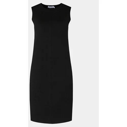 Calvin Klein Pletena obleka Extra Fine Wool Shift Dress K20K206899 Črna Regular Fit