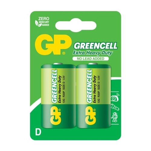 Gp baterije R20-U2 D Zinc Carbon Slike