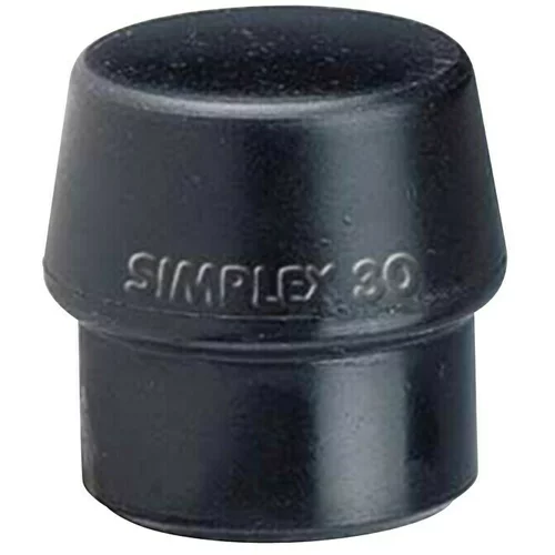HEKA Simplex uložak (Promjer glave: 60 mm, Crne boje, Srednje tvrdo, Namijenjeno za: Halder plastični čekić Simplex)