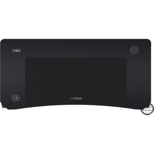 Trust GXT710 Luminus Pro RGBgaming sto, wireless punjač,120x60x74 cm, crni Slike