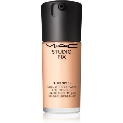 MAC Cosmetics Studio Fix Fluid SPF 15 24HR Matte Foundation + Oil Control matirajoči tekoči puder SPF 15 odtenek N4 30 ml