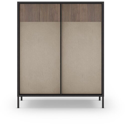 Marckeric Antracitno siva/svetlo rjava omarica 106x130 cm Amalia – Cene