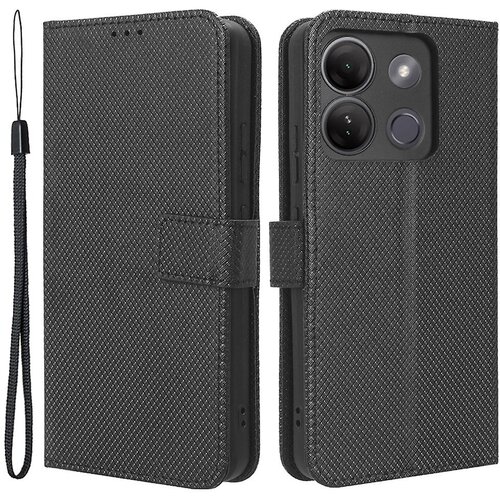 INORCO Za Infinix Smart 7 HD 4G (X6516) preklopna torbica z diamantno teksturo, PU usnjeno stojalo, ovitek za telefon denarnica, (22034490) Slike