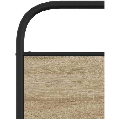VidaXL Okvir kreveta bez madraca dimljena boja hrasta 100x190cm drveni Slike