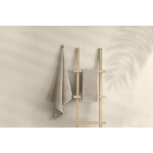  1027A-067-1 Beige Bath Towel Set (2 Pieces) Cene