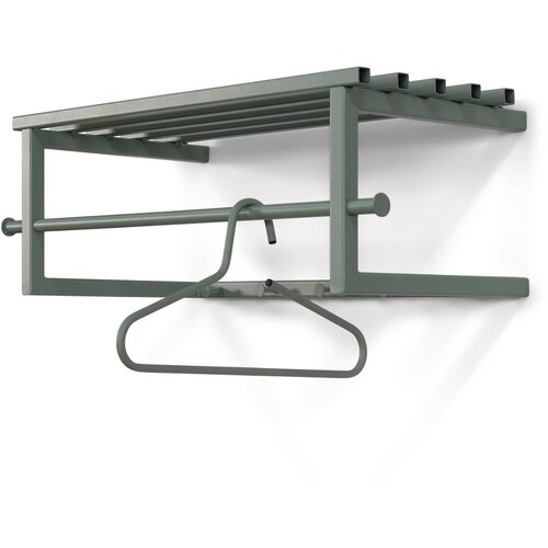 Spinder Design Zelena/siva metalna zidna vje&amp;scaron;alica s policom Marco &amp;ndash; Slike
