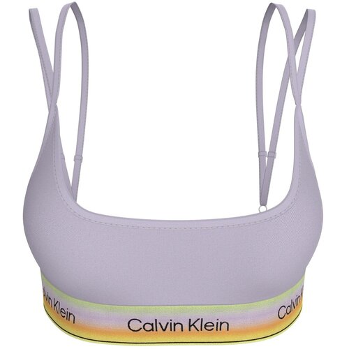 Calvin Klein Jeans Triangel / Brez opore Unlined Bralette Vijolična Slike