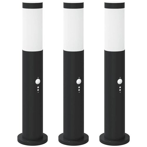 vidaXL Stebričke s senzorjem 3 kosi 50 cm nerjaveče jeklo IP44, (5000297005) Cene