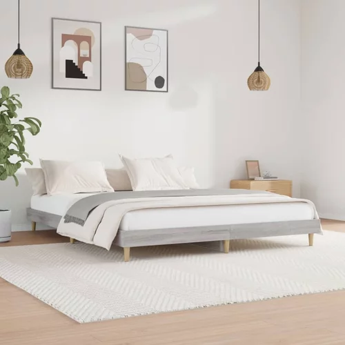  kreveta boja hrasta 180 x 200 cm od konstruiranog drva