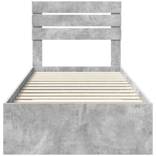  Okvir za krevet Betonski sivi i srebrna 75 x 190 cm Slike
