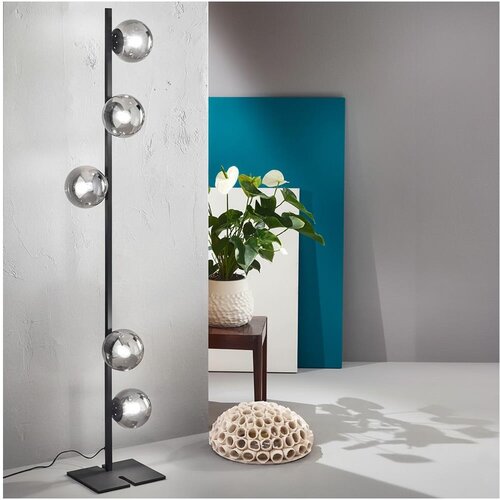  ondaluce - podna lampa monile 5xE14/10W/230V 170 cm crna/zadimljena crna Cene