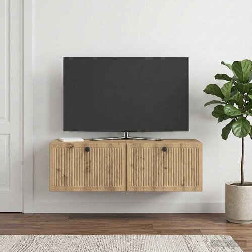 TV ormar za zid 98 x 41 x 30 cm Hrast artisan Konstruirano drvo Cene