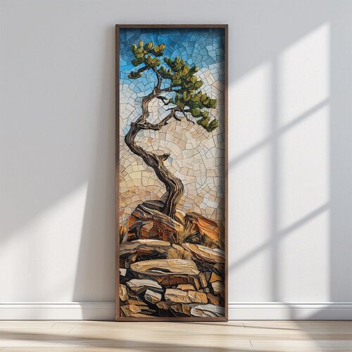 WALLXPERT FAH186-120 Multicolor Decorative Framed MDF Painting Cene