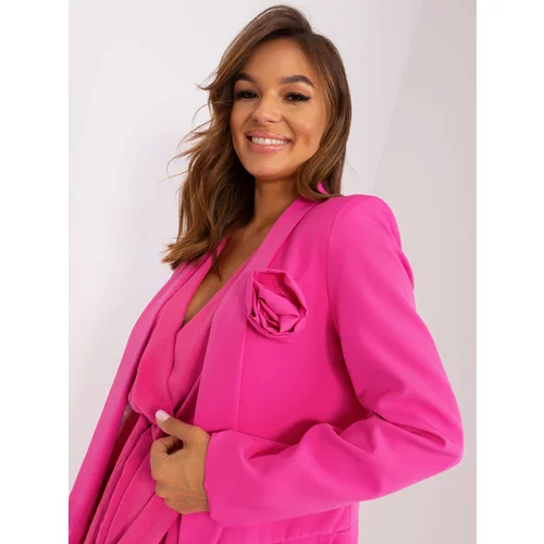 Fashion Hunters Navy pink blazer without a button