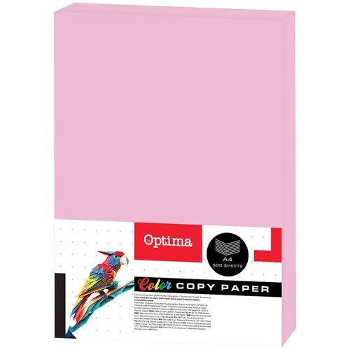 Optima Barvni fotokopirni papir A4, fluorescentno roza, 500 listov Cene