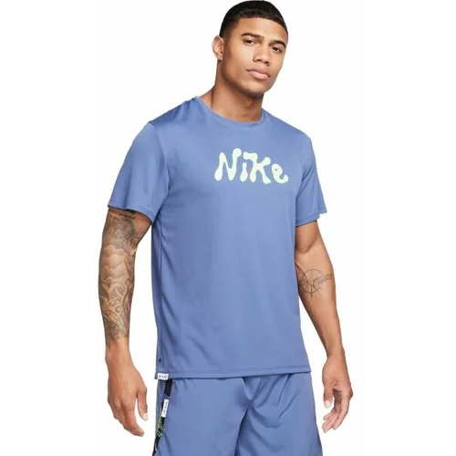 Nike DF UV S72 MILER SS Muška majica kratkih rukava, svjetlo plava, veličina