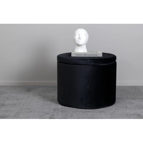 Venture Home puf s prostorom za pohranu Dunken ⌀51 cm, crna Slike