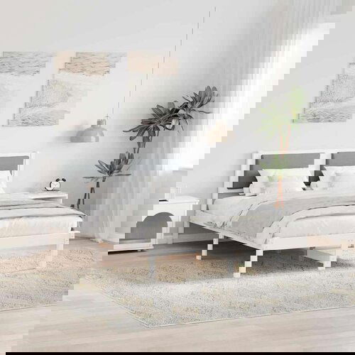  Okvir za krevet s uzglavljem Svijetlo siva 135 x 190 cm Cijene