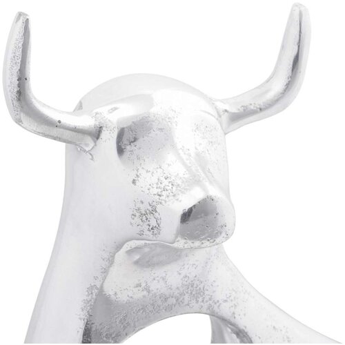 VidaXL skulptura Srebrna Aluminij 22 x 9.5 x 34 cm Fantastičan dizajn Slike