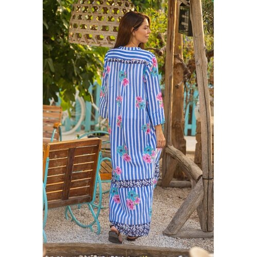 Isla Bonita By Sigris Dolge obleke Dolga Midi Obleka Modra Slike