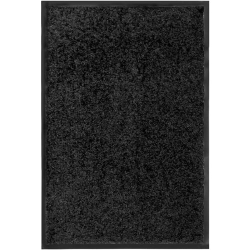 vidaXL Pralni predpražnik črn 40x60 cm Cene