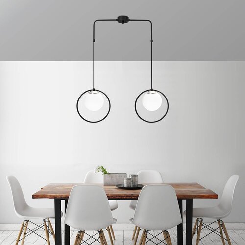 Opviq Dolunay - 4501 BlackWhite Chandelier Cene