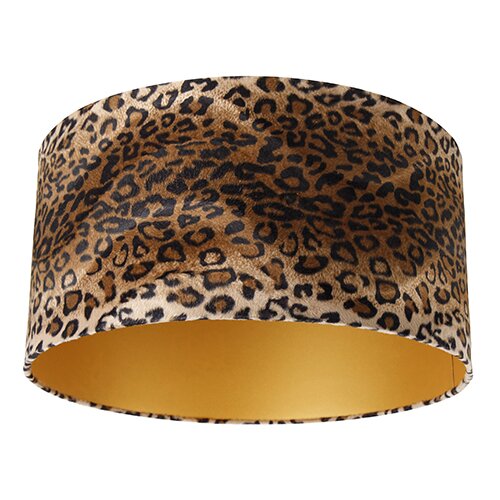 QAZQA Velur senčnik leopard dizajn 50/50/25 zlato v notranjosti Cene