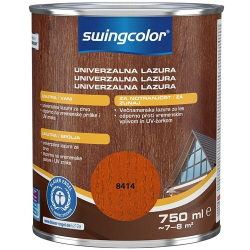SWINGCOLOR Lazura za les (Mahagonij, 750 ml, Svilnati sijaj) Cene