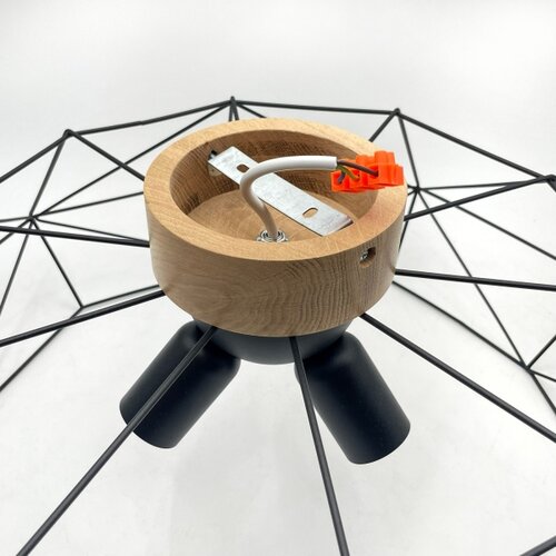 Brilagi plafonsko svetlo woody basket 3xE27/60W/230V &amp;oslash; 60 cm hrast Slike