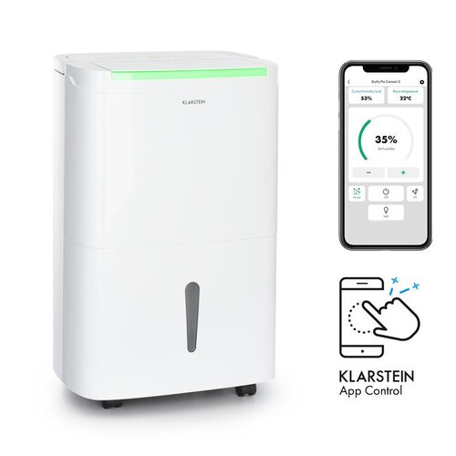 Klarstein DryFy Connect 30 razvlaževalnik zraka WiFi kompresijski 30 l / d 25- 30 m² Bel Cene