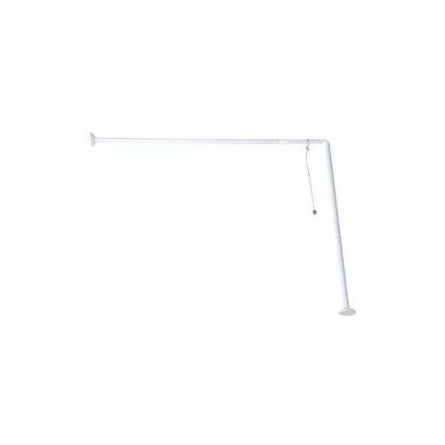 Tendance drzac zavese za kadu sa pricvrsnim kablom za plafon 94x80cm aluminijum bela Cene