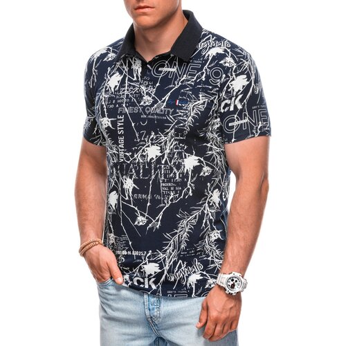 Edoti Printed Men's Polo Shirt Cene