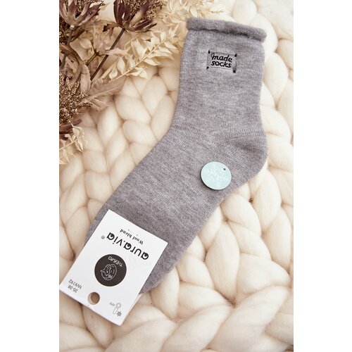 Kesi Women's Thick Socks - Grey Slike