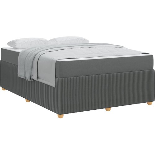  Krevetna konstrukcija Tamno siva 140 x 200 cm tkanina Slike