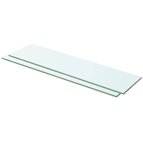 VidaXL Police 2 kosa steklo prosojno 60x12 cm Slike