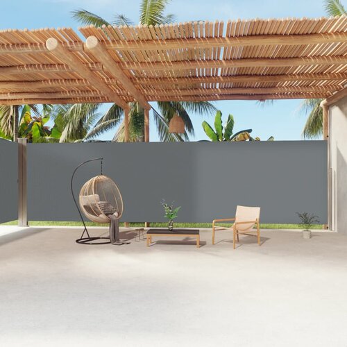 VidaXL Zložljiva stranska tenda antracitna 220x1200 cm Slike