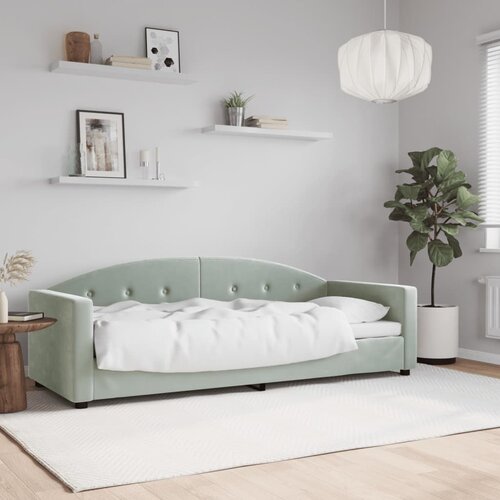  Dnevni krevet svjetlosivi 80 x 200 cm baršunasti Cene