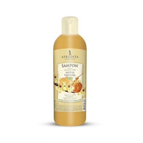 Afrodita Cosmetics šampon med i vanila, 1l Cene