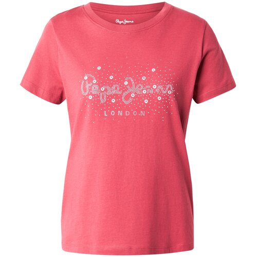 PepeJeans Majica 'Brady' malina / prljavo bijela Cene