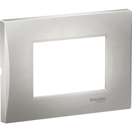 Schneider Electric dekorativni ram 3 modula easy styl srebrni Slike