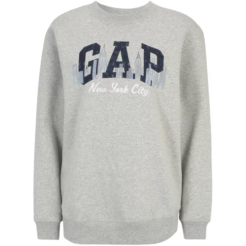 Gap Tall Sweater majica mornarsko plava / siva / siva melange / bijela
